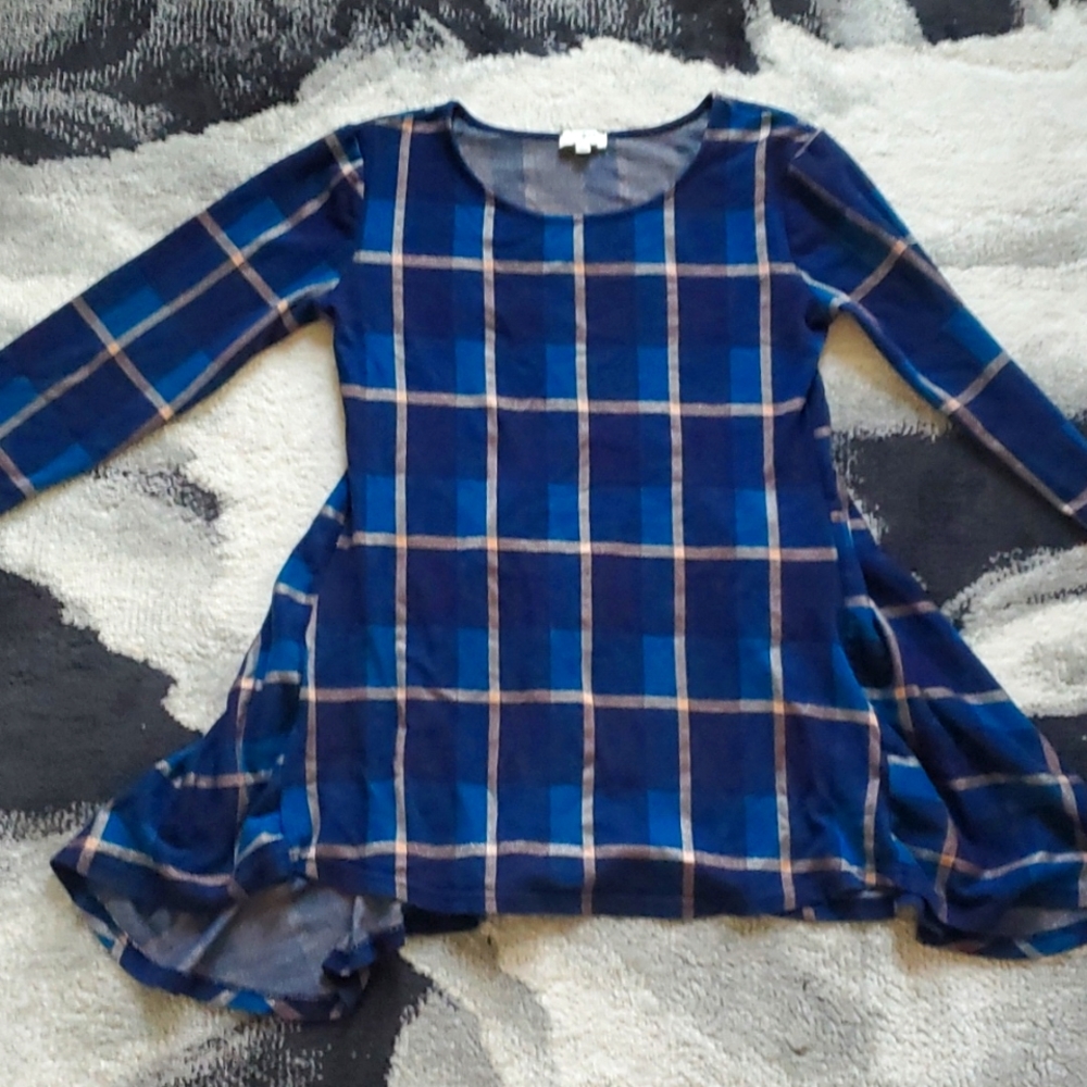 Blue Plaid Dress